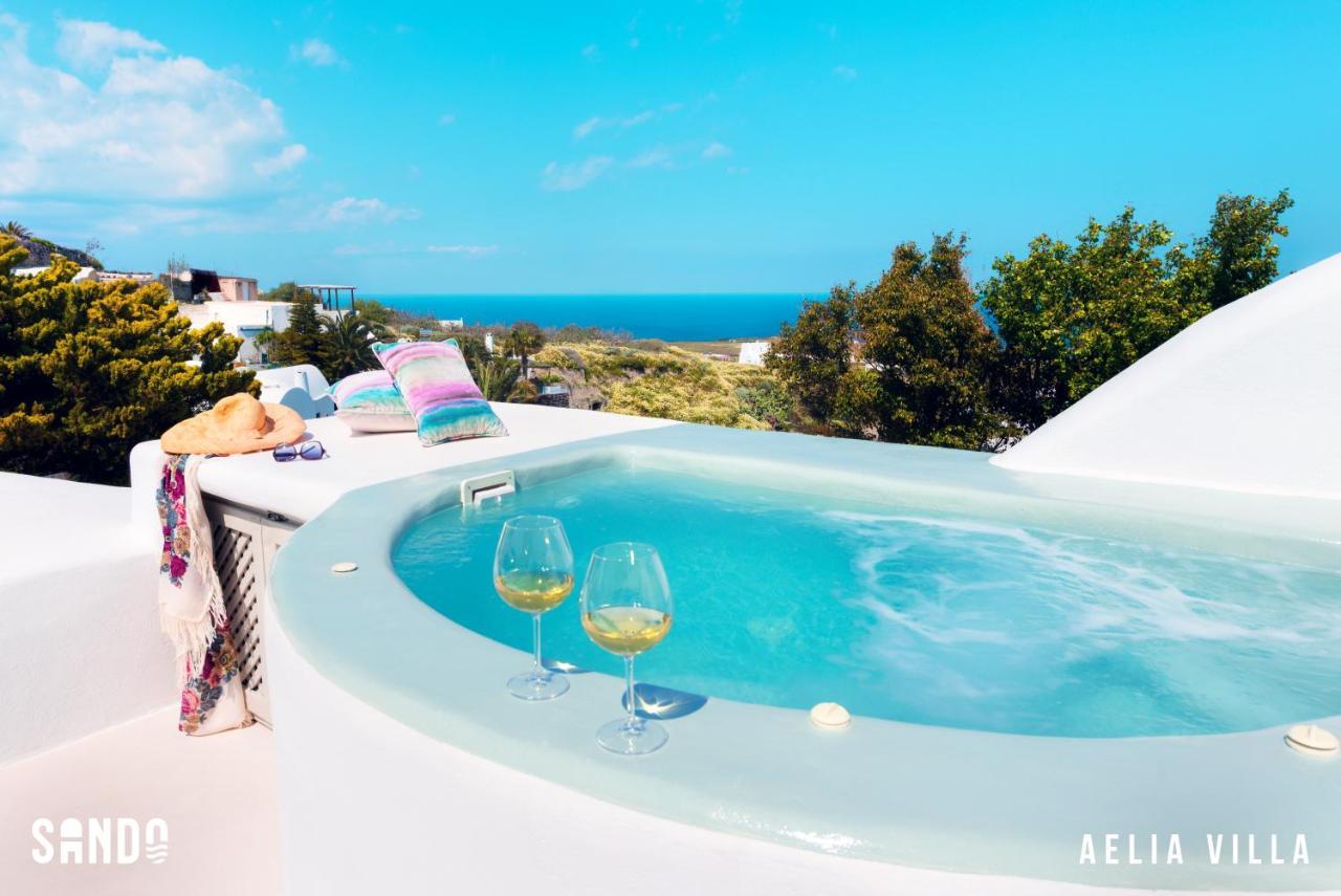 Sando Traditional Cave Villas With Jacuzzi And Sea View Vourvoulos Exterior photo