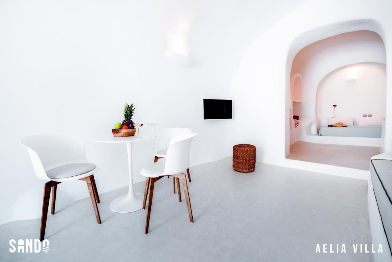 Sando Traditional Cave Villas With Jacuzzi And Sea View Vourvoulos Exterior photo