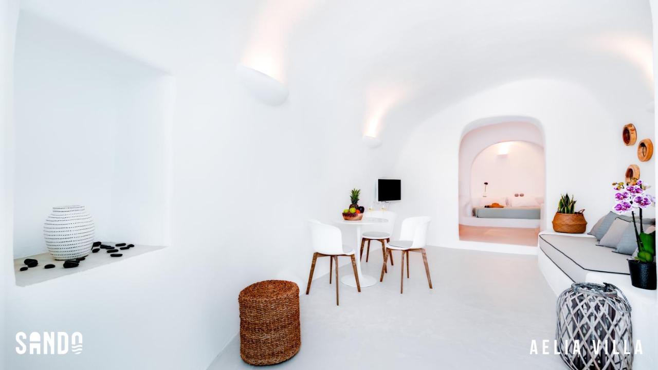 Sando Traditional Cave Villas With Jacuzzi And Sea View Vourvoulos Exterior photo